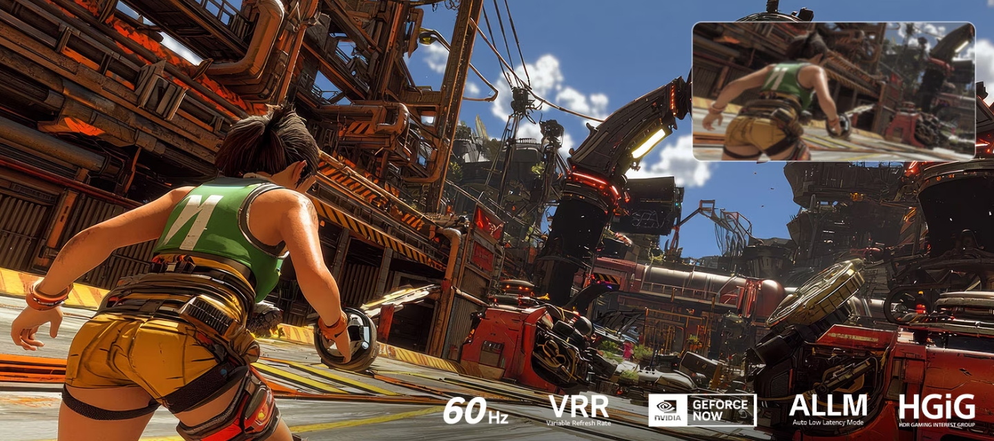 Gaming do 60 Hz in povezljivost